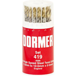 DORMER 19-Delige set HSS korte spiraalboren A094