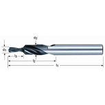 DORMER HSS korte trapboor met cil.schacht A412